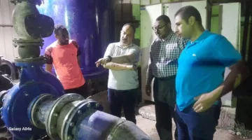 أسوان: عامر حلاوة يراقب جهود تعزيز الضغط والمياه المنتجة في محطة مياه بلانة والعقبة