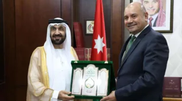 وزير الشؤون السياسية والبرلمانية يستقبل رئيس البرلمان العربي