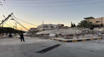انهيار عمارة اربد نتيجة ضعف العناصر الإنشائية في الطابق الأرضي