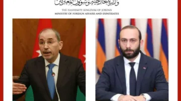 الصفدي يتواصل هاتفياً مع وزير الخارجية الأرمني