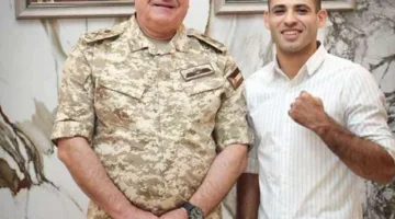 الحنيطي يكرّم البطل العسكري نورس أبزاخ