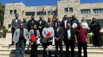 شباب الحزب الوطني الإسلامي يتوجهون إلى مركز الدراسات الاستراتيجية في الجامعة الأردنية (صور)