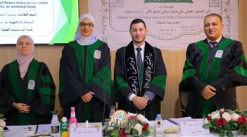 يوسف أبو عجلة يتخرج بدرجة الماجستير في علوم الأغذية والتغذية (صور)