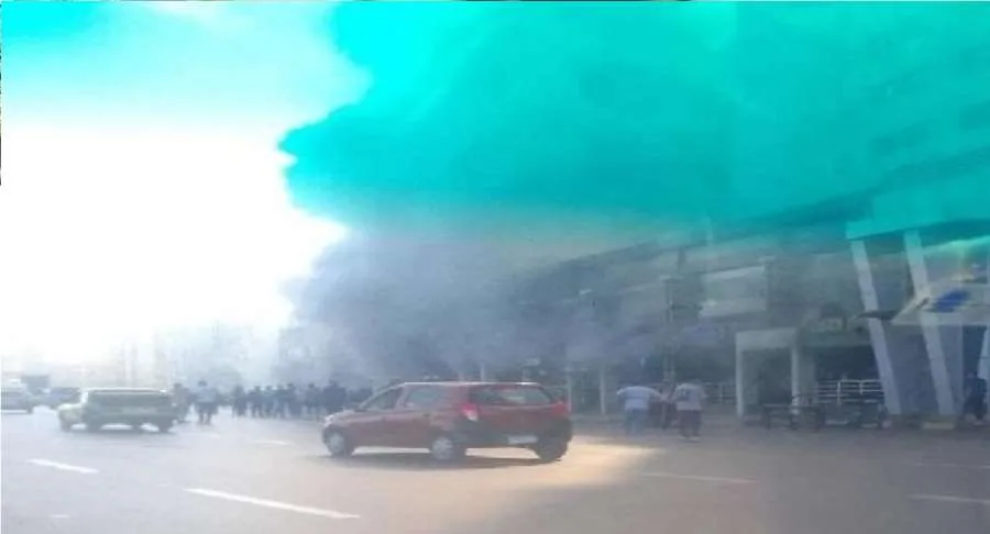 مصر.. اندلاع حريق كبير تحت فندق المحروسة بالإسكندرية