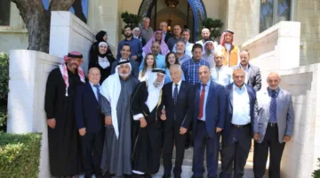 نشاطات مجتمعية وقادة دينيون من الكرك في الديوان الملكي (صور)