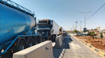 عبور 1500 شاحنة يوميًا من خلال معبر جابر الحدودي
