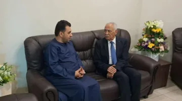 العيسوي يسلّم تحيات الملك وولي العهد للنائب السعودي ويتمنى له الشفاء.