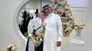 أحمد النجار يقدم التهاني لابنته ديما