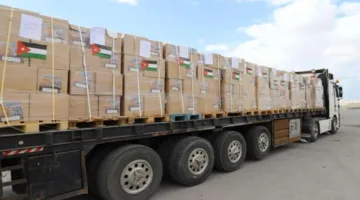وصول كميات ضخمة من أكياس الطحين إلى القطاع المتعطش بفضل جهود أردنية (فيديوهات)