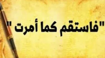 فاثبت على ما أُمرت به، وكن مع الذين تابوا معك، ولا تتجاوزوا الحدود، فهو بصير بما تعملون.