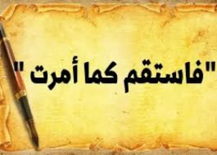 فاثبت على ما أُمرت به، وكن مع الذين تابوا معك، ولا تتجاوزوا الحدود، فهو بصير بما تعملون. فاثبت على ما أُمرت به، وكن مع الذين تابوا معك، ولا تتجاوزوا الحدود، فهو بصير بما تعملون.