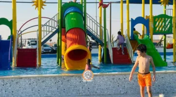 افتتاح أول منتزه مائي في مدينة إربد (صور)