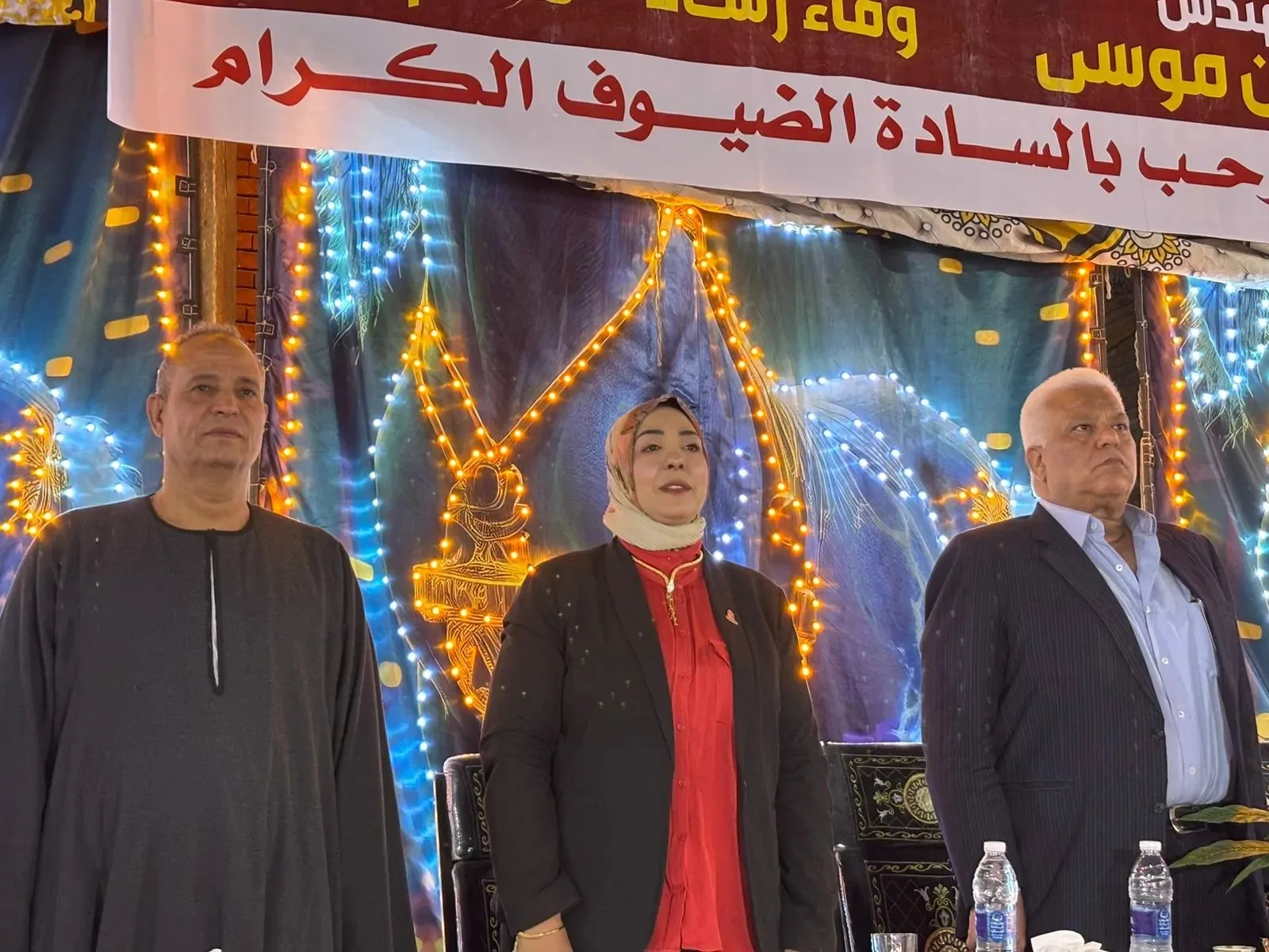 آلاف المحتشدين في مؤتمر جماهيري حاشد بكرم عمران تأييدًا لمرشحة “الجبهة الوطنية” وفاء رشاد في انتخابات مجلس الشيوخ