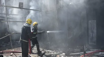 أخبار جديدة حول الحريق في بغداد.. بدأ في ثلاثة طوابق وأحدث أضراراً جسيمة