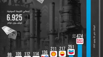 «أرامكو» السعودية تتصدر سوق النفط العالمي بقيمة 1.57 تريليون دولار