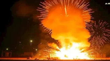 أمريكا: اختفاء 7 أفراد جراء انفجار مخزن للألعاب النارية في كاليفورنيا