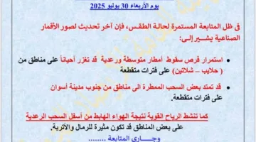 أمطار وعواصف رعدية ورياح تؤدي لرفع الأتربة تجتاح مصر في الساعات القادمة.. التفاصيل هنا.