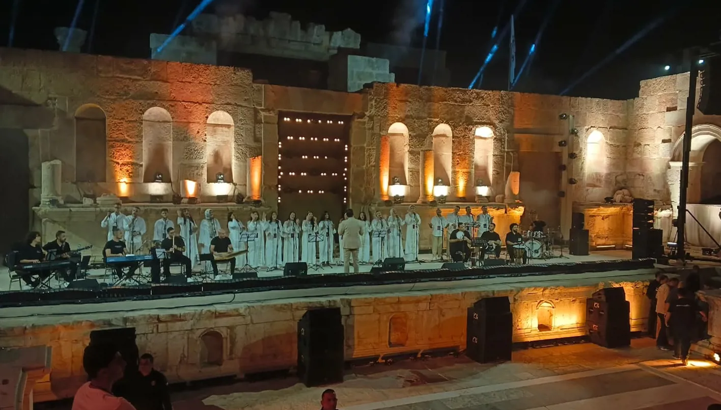 أنغام النيل تتلألأ على مسرح المدرج الشمالي في جرش: هارموني بالعربية أنغام النيل تتلألأ على مسرح المدرج الشمالي في جرش: هارموني بالعربية