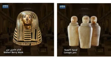 أوعية كانوبية في المتحف المصري القديم