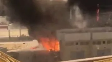 إخماد حريق في مول معروف الشيخ زايد