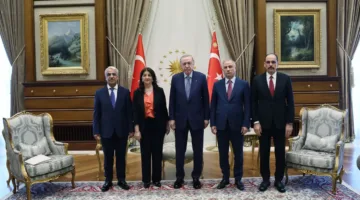 إردوغان يستقبل وفدًا من حزب داعم للأكراد في “فصل جديد” من التفاهم.