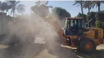 إزالة 3500 طن من المخلفات الصلبة والترابية خلال حملات تنظيف واسعة في إسنا بمحافظة المنوفية