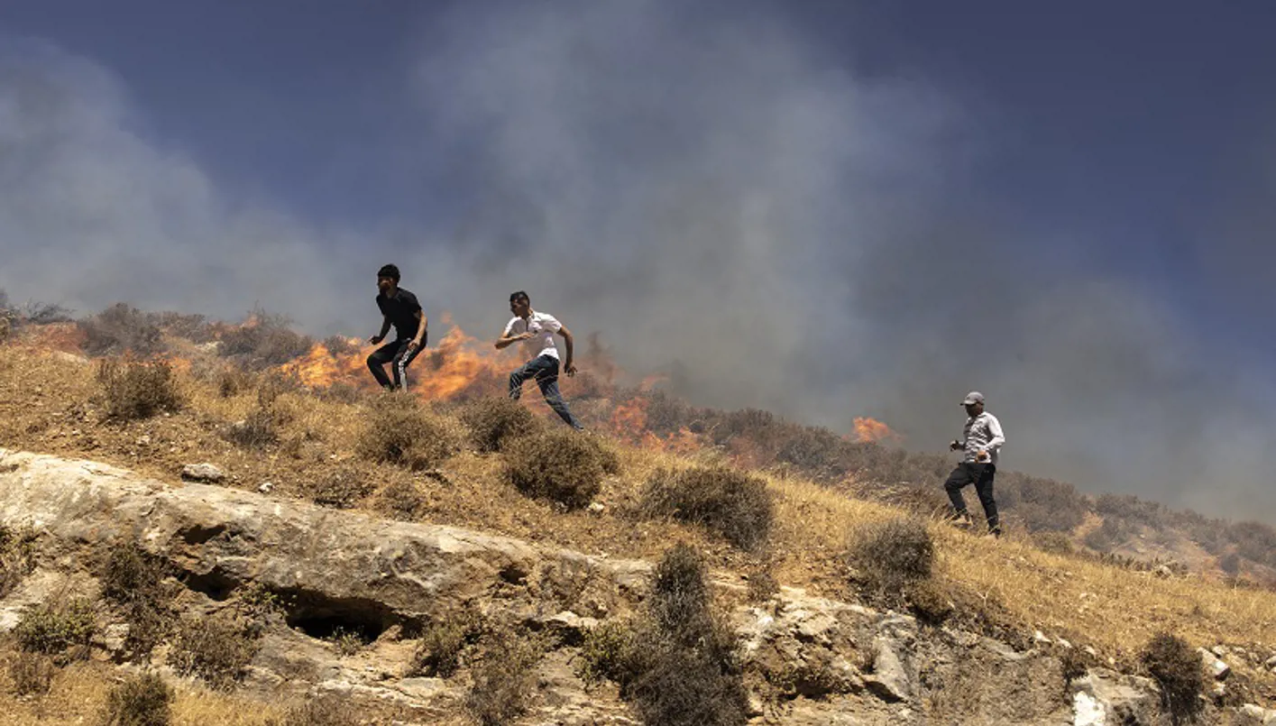 إشعال النيران وهجمات… مواجهات بين المستوطنين والفلسطينيين في بلدة سنجل بالضفة الغربية.