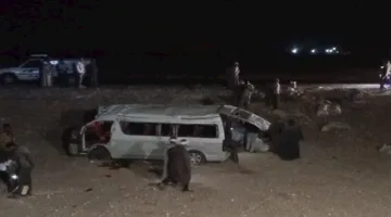 إصابة 24 فردًا جراء انقلاب ميكروباص في قنا