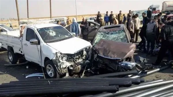 إصابة 6 أفراد في حادث تصادم في الفيوم ونقلهم للمستشفى