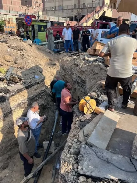 إصلاح العطل الكهربائي واستعادة المياه في المناطق المتضررة بالجيزة إصلاح العطل الكهربائي واستعادة المياه في المناطق المتضررة بالجيزة