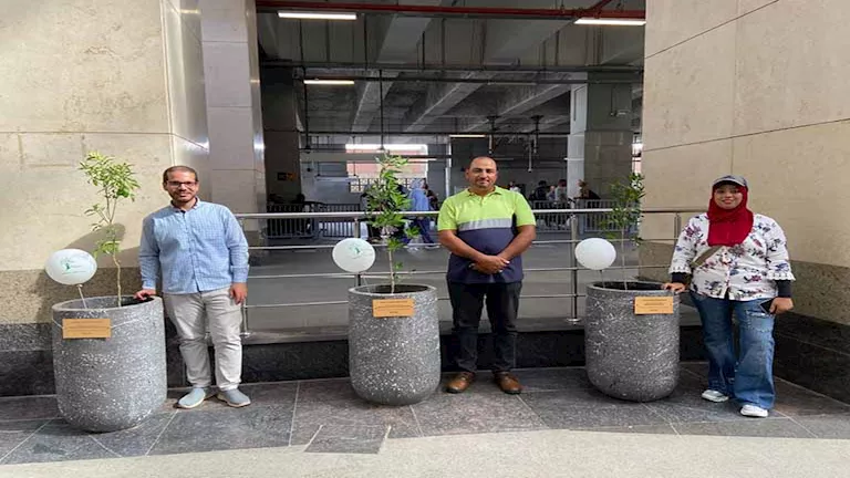 إطلاق مشروع “ازرع – استشير” في محطة عدلي منصور للقطار الكهربائي LRT