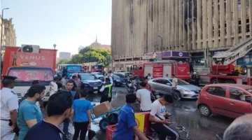 إعادة فتح جزئي لشارع رمسيس أمام السيارات بعد إخماد حريق السنترال.