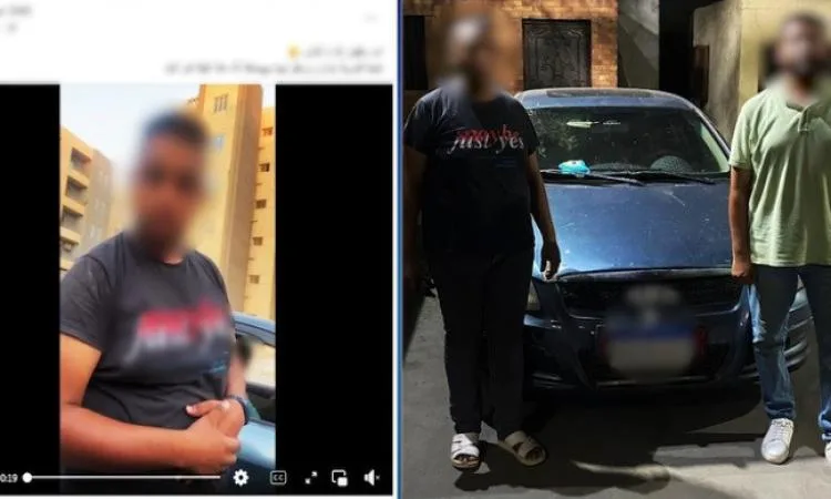 إلقاء القبض على سائق اصطدم بسيارة تقودها امرأة في الجيزة وادعى أنه يتمتع بنفوذ أحد أقاربه. إلقاء القبض على سائق اصطدم بسيارة تقودها امرأة في الجيزة وادعى أنه يتمتع بنفوذ أحد أقاربه.