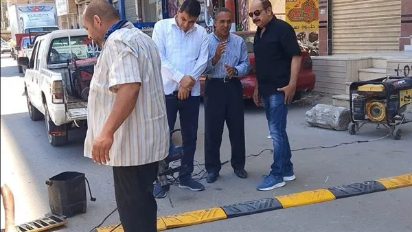 إنشاء مطبات صناعية في شوارع سيدي سالم بكفر الشيخ إنشاء مطبات صناعية في شوارع سيدي سالم بكفر الشيخ