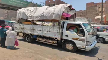 استئناف المرور على الطريق الزراعي بطوخ بعد فتح كوبري المشاة.