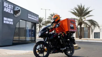 استراحات جديدة لسائقي الدراجات التوصيلية في أبوظبي