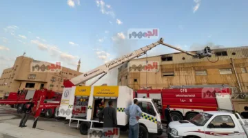 استعراض حريق مصنع الألمنيوم في البساتين.. أضرار في محتويات الطابق الثالث (تفاصيل)