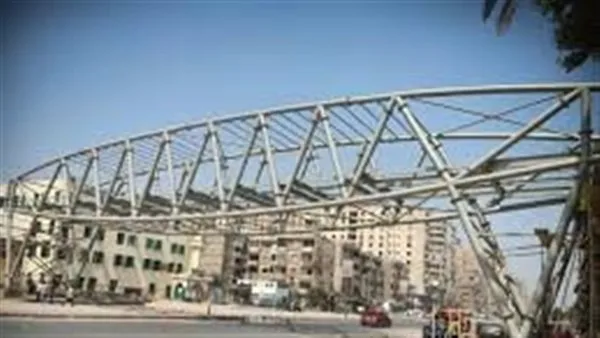 استكمال بناء جسر المشاة في محور العصار بشبرا الخيمة لخدمة العامة استكمال بناء جسر المشاة في محور العصار بشبرا الخيمة لخدمة العامة