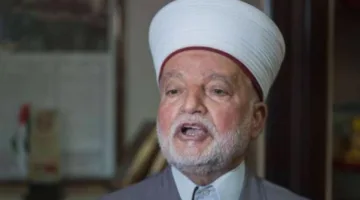 اعتقال مفتي القدس من داخل المسجد الأقصى بواسطة الاحتلال الإسرائيلي