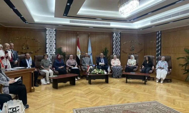 افتتاح الدورة الخامسة للصالون العلمي في المركز القومي للبحوث حول الأمراض الوراثية افتتاح الدورة الخامسة للصالون العلمي في المركز القومي للبحوث حول الأمراض الوراثية