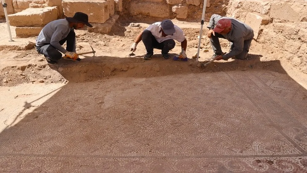 اكتشاف فسيفساء تعود إلى 1500 عام في ولاية ماردين التركية
