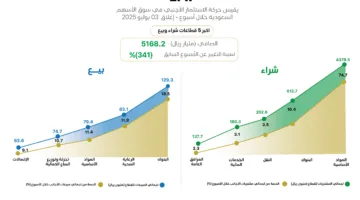 الأجانب يستمرون في تحقيق مشتريات صافية في (تاسي) .. اكتشف تحركاتهم والقطاعات الأكثر جذبًا لاستثماراتهم خلال الأسبوع