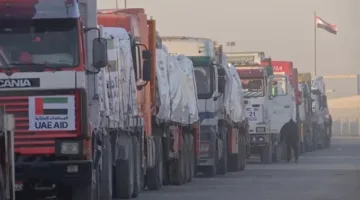 الإمارات: وصول 38 شاحنة إغاثة إلى غزة في إطار عملية “الفارس النبيل 3”