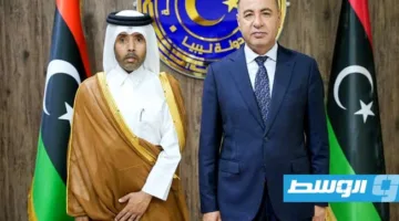 الباعور يناقش مع السفير القطري تعزيز التعاون الثنائي بين البلدين