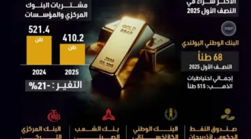 البنوك المركزية والذهب: تراجع المنافسة في 2025