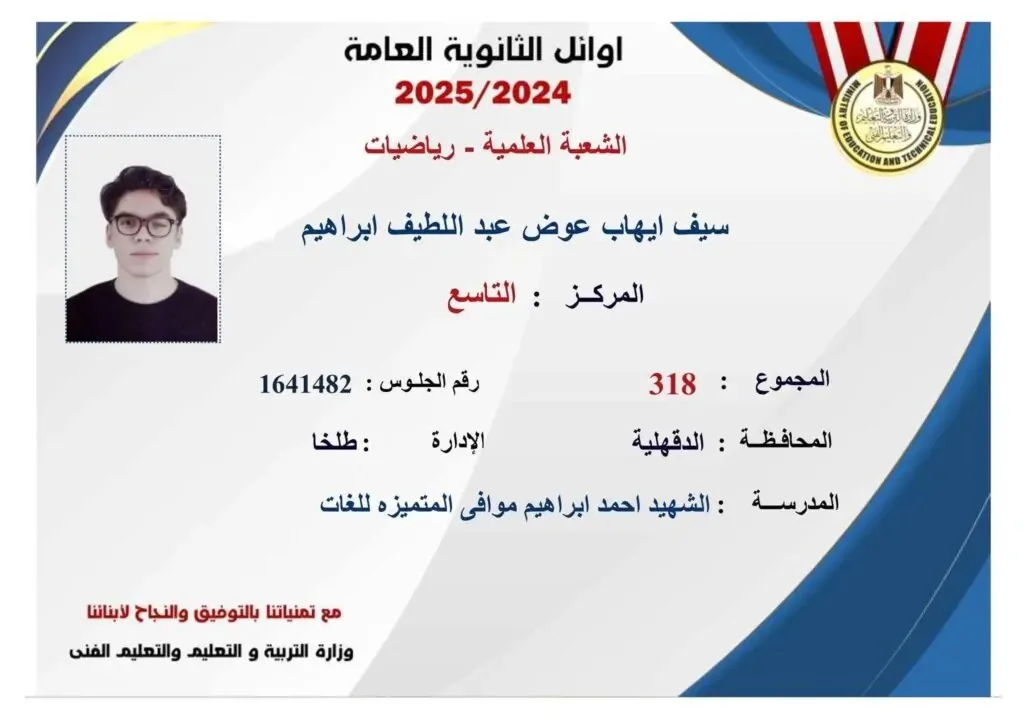 التاسع في الثانوية العامة علمي رياضة يتحدث لـ”الحرية”: امتحان الكيمياء كان الأصعب، وكنت أوزع الدروس طوال الأسبوع التاسع في الثانوية العامة علمي رياضة يتحدث لـ”الحرية”: امتحان الكيمياء كان الأصعب، وكنت أوزع الدروس طوال الأسبوع