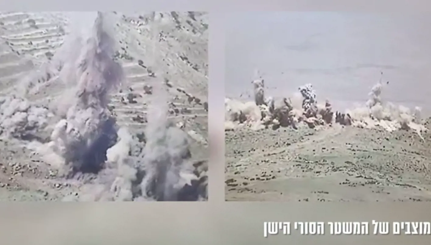 الجيش الإسرائيلي: أزالنا منشآت للنظام السوري السابق في هضبة الجولان الجيش الإسرائيلي: أزالنا منشآت للنظام السوري السابق في هضبة الجولان