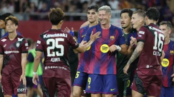الدوري السعودي يلوح بإمكانية رحيل ليفاندوفسكي عن برشلونة