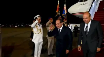 الرئيس السيسي يعود إلى البلاد بعد زيارته لغينيا الاستوائية