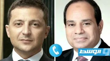 السيسي وزيلينسكي يناقشان مستجدات الأزمة بين روسيا وأوكرانيا